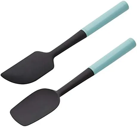 KitchenAid KQ437OHAQA Universal Spatula Set, 2-Piece, Aqua