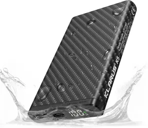 klarus K5 Power Bank, Ultra-Light 10000mAh Portable Charger, USB C Input and Output, IPX8 Waterproof, Quick-Charge for Phones Flashlights Headlamps