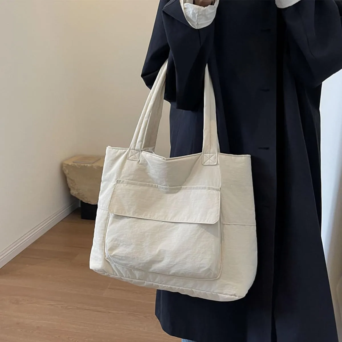 Korean version Japanese women's handbag Women's casual high-capacity commuting nylon shoulder bag