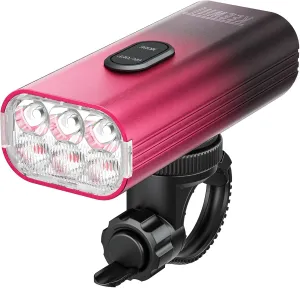 KW61 6 LED 2000 Lumen Super Bright Bike Light,10000mAh Rechargeable Battery, IPX6 Waterproof, CNC Aluminum Alloy, USB Rechargeable, 6 Modes Bicycle Light for Night Riding
