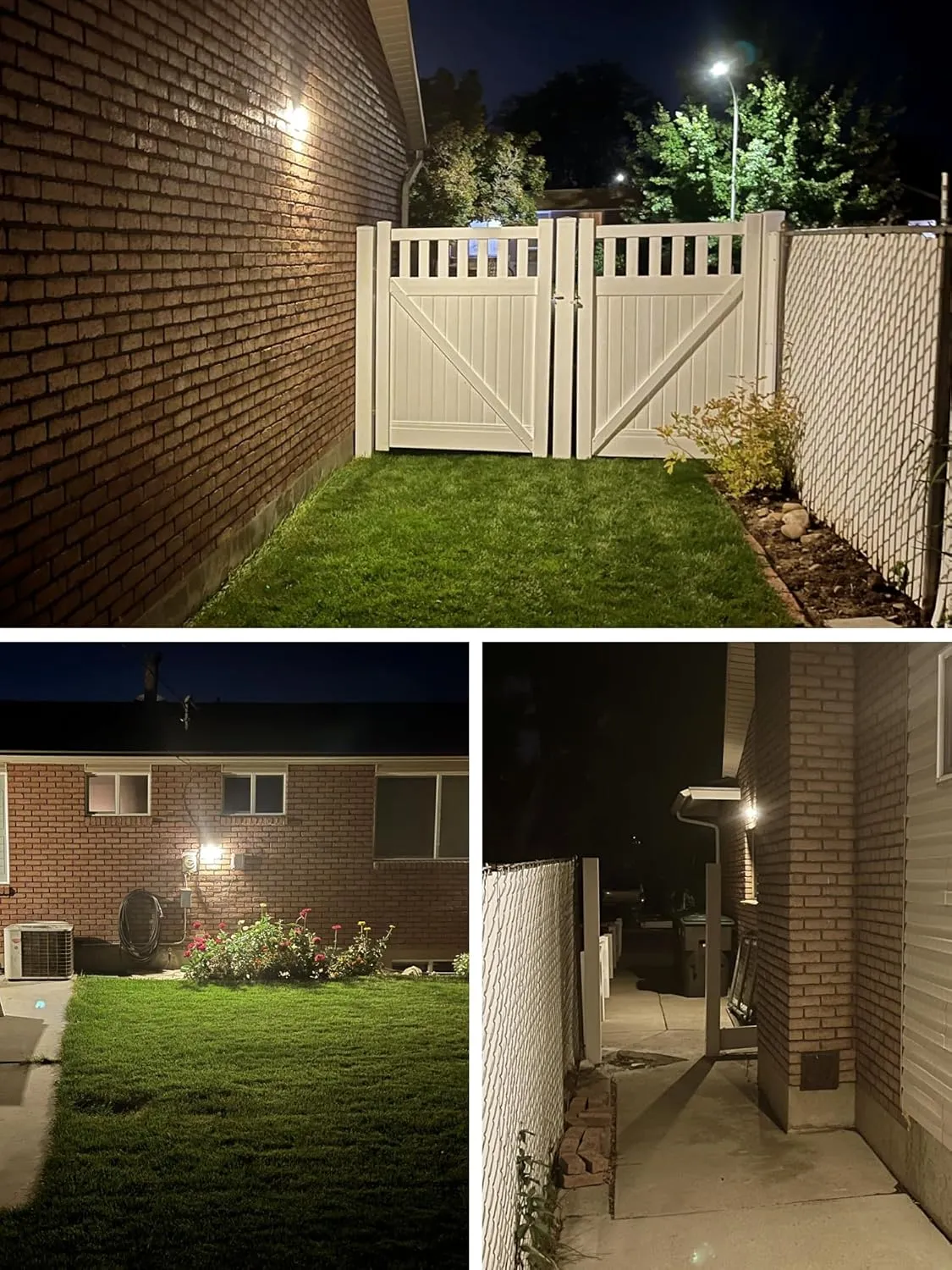LANSOW Solar Motion Lights Outdoor 6 Pack, 188 LED/3 Modes, Motion Sensor Outdoor Light, IP65 Waterproof 270° Lighting, Solar Powered Security Flood Lights for Outside Yard Garden Wall(Warm White)
