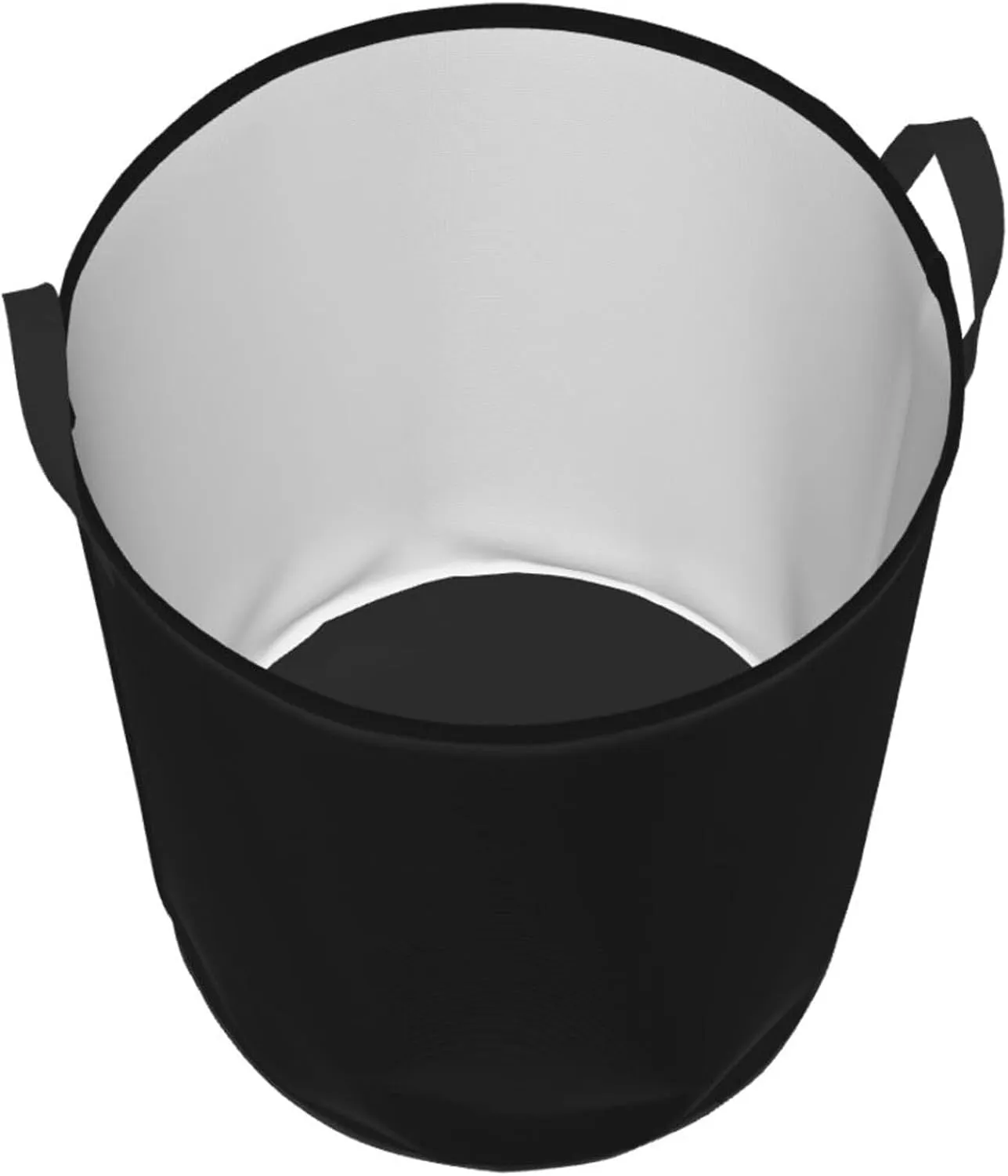 Large Laundry Hamper Bag, Solid Plain Black Elegant Modern Laundry Basket Collapsible Waterproof Storage Basket for College Dorm, Family Essentials