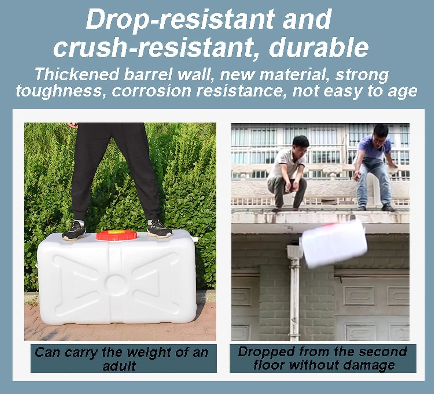 Large Water Tank With Faucet, Camping Water Truck, Portable Water Bucket, Emergency Water Storage Tank, Water Container, Water Tank, Car, Outdoor, Hiking, Fishing, Mountain Climbing, Picn(Color:75L)