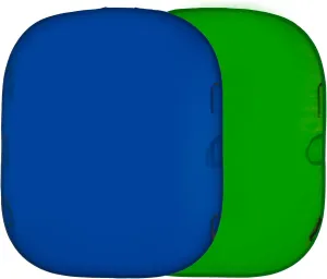Lastolite by Manfrotto LL LC5687 Collapsible Reversible Background - 1.5 x 1.8 m, Chromakey Blue/Green