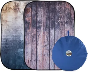 Lastolite LL LB5715 5 x 7 Feet Urban Collapsible Background Derelict Wall/ Wooden Fence