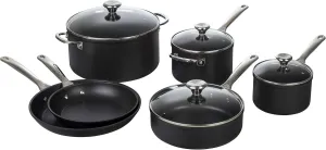 Le Creuset Toughened Nonstick PRO Cookware Set, 10 pc.,Grey