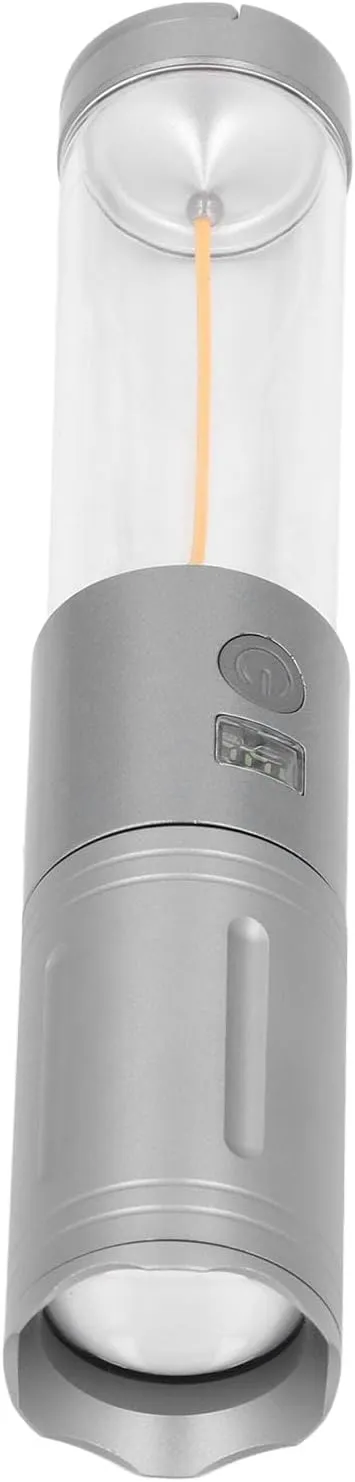LED Bright Flashlight 5000lm Zoomable Beam 6 Light Modes Magnetic Rechargeable Aluminum Alloy Emergency Camping Outdoor