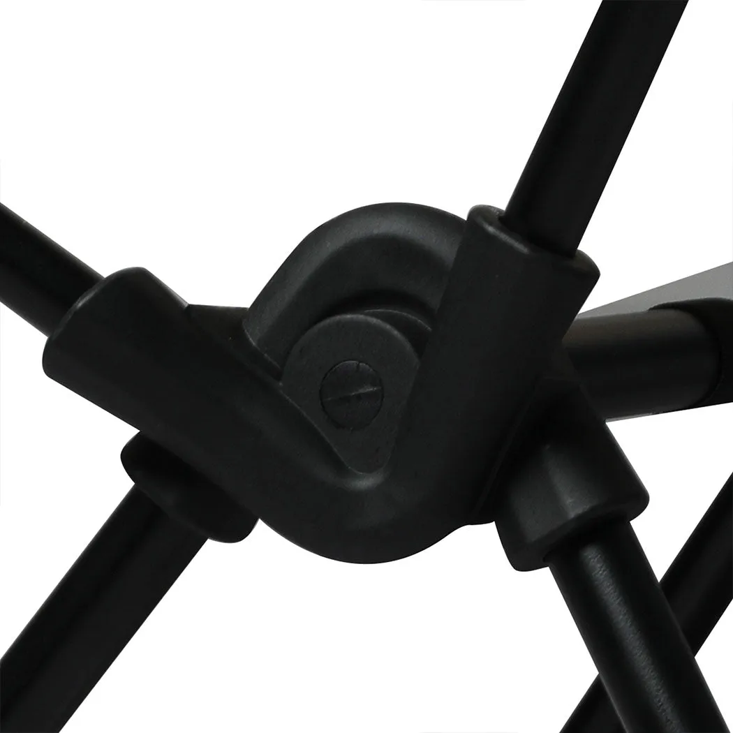 Levede Camping Chair Folding Outdoor Large Black-NSW_Rural