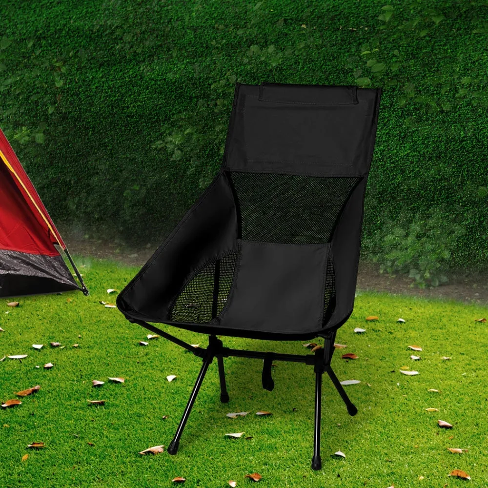 Levede Camping Chair Folding Outdoor Portable Lightweight Fishing Beach Picnic