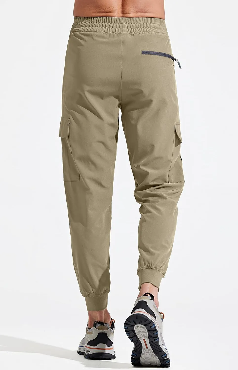 Libin Men's Lightweight Joggers Quick Dry Cargo Hiking Pants Track Running Workout Athletic Travel Casual Outdoor