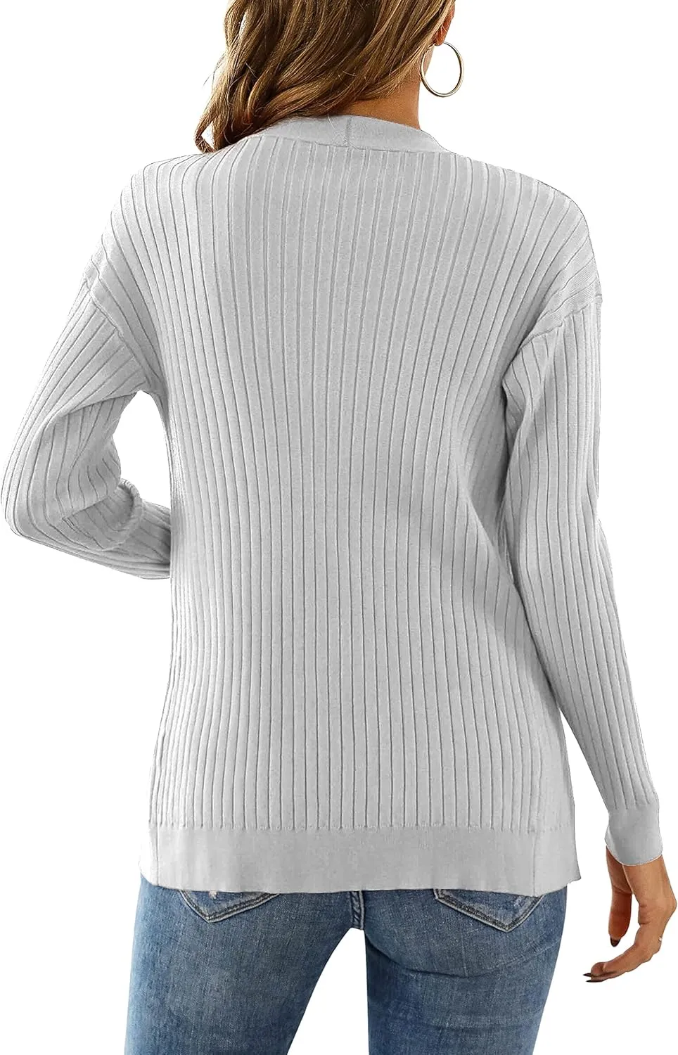 LIENRIDY Women's Knit Cardigan Long Sleeve Button Down Sweater Lightweight Cardigans, S-XL