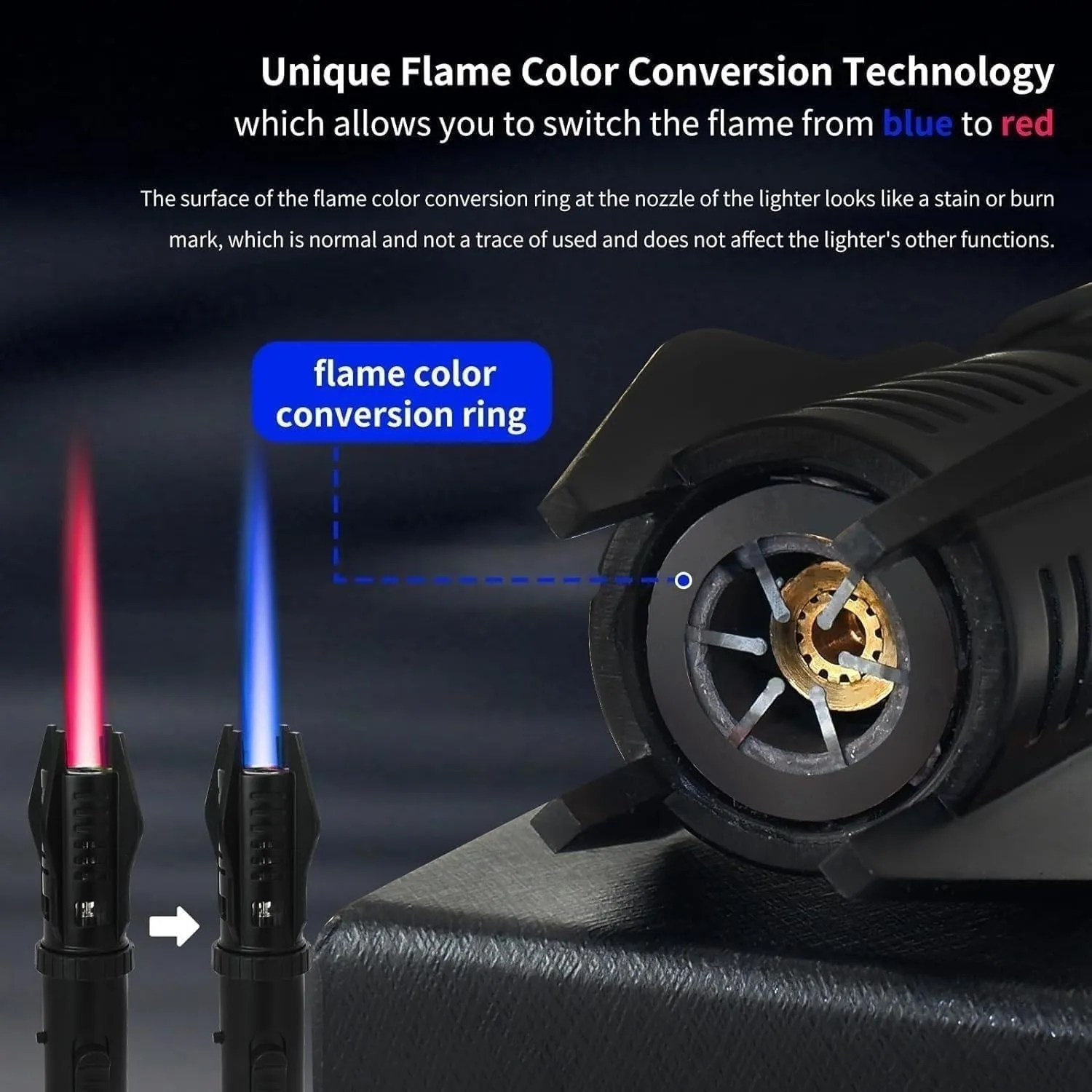 Lightsaber Torch Lighter, Black, Modern Style, Multi-Purpose, Aluminum Core, ABS Material