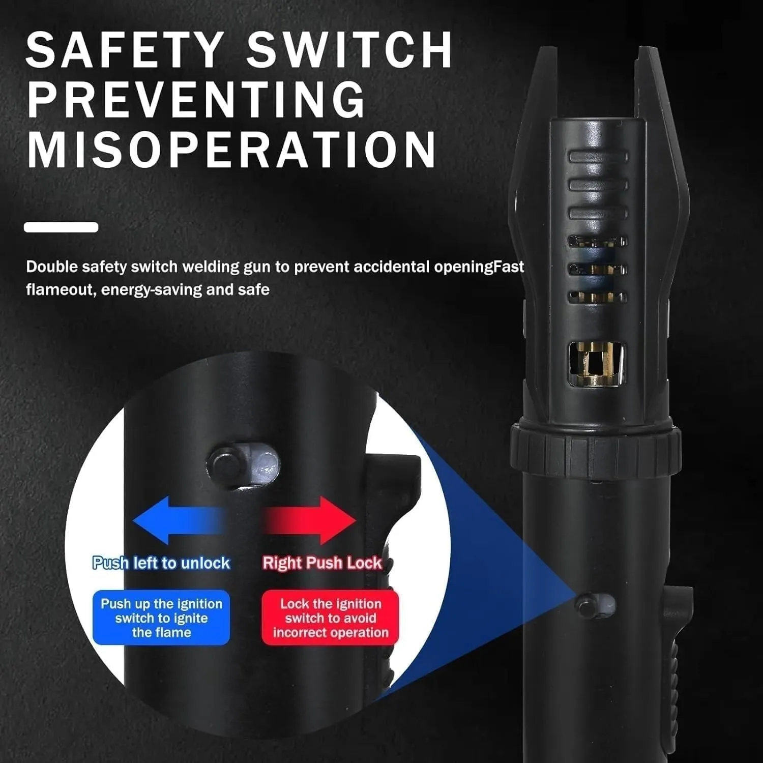 Lightsaber Torch Lighter, Black, Modern Style, Multi-Purpose, Aluminum Core, ABS Material