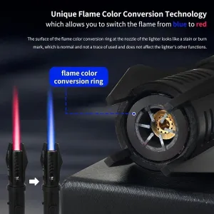 Lightsaber Torch Lighter, Black, Modern Style, Multi-Purpose, Aluminum Core, ABS Material