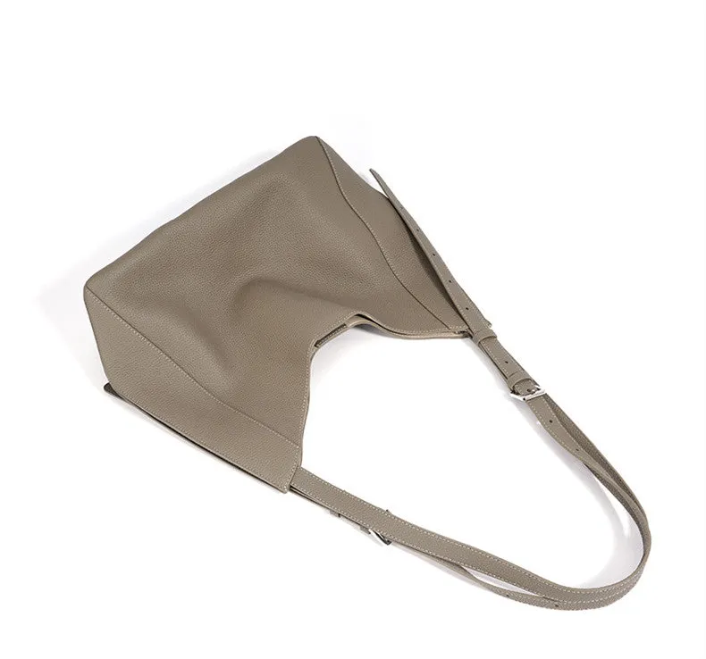 Lightweight Leather Shoulder Bag