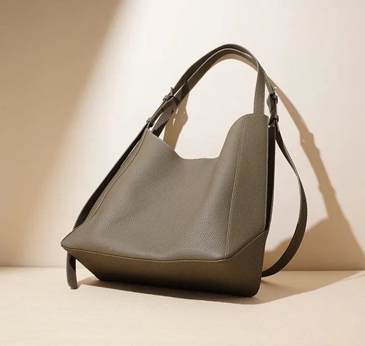 Lightweight Leather Shoulder Bag