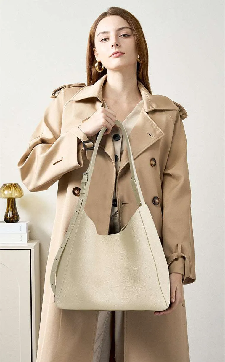 Lightweight Leather Shoulder Bag