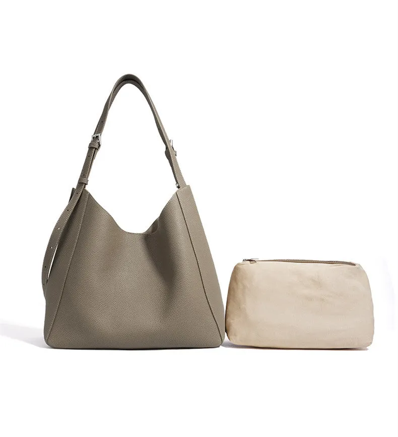 Lightweight Leather Shoulder Bag