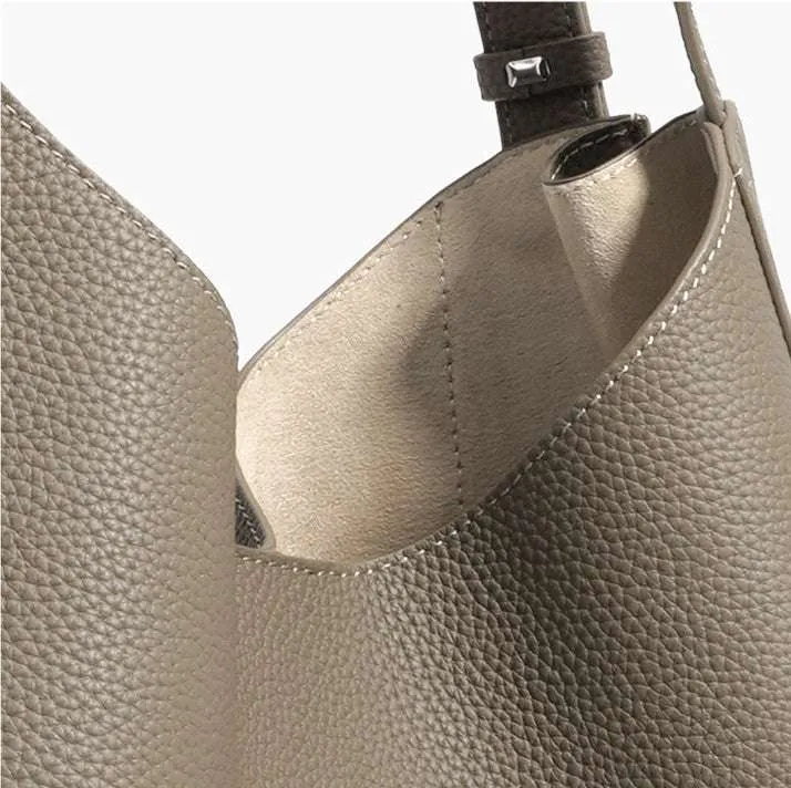 Lightweight Leather Shoulder Bag