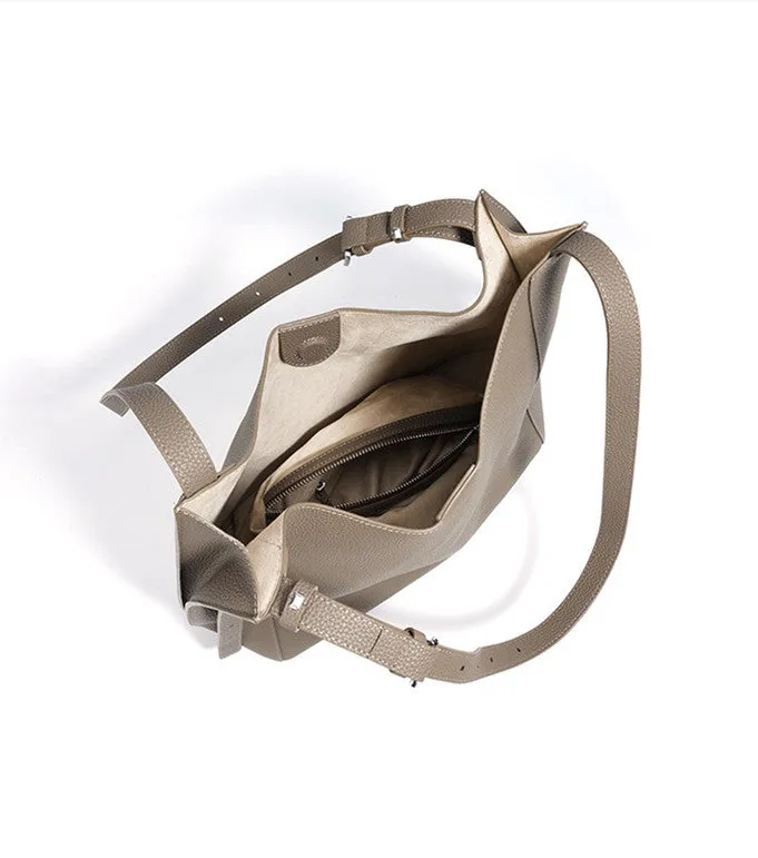 Lightweight Leather Shoulder Bag