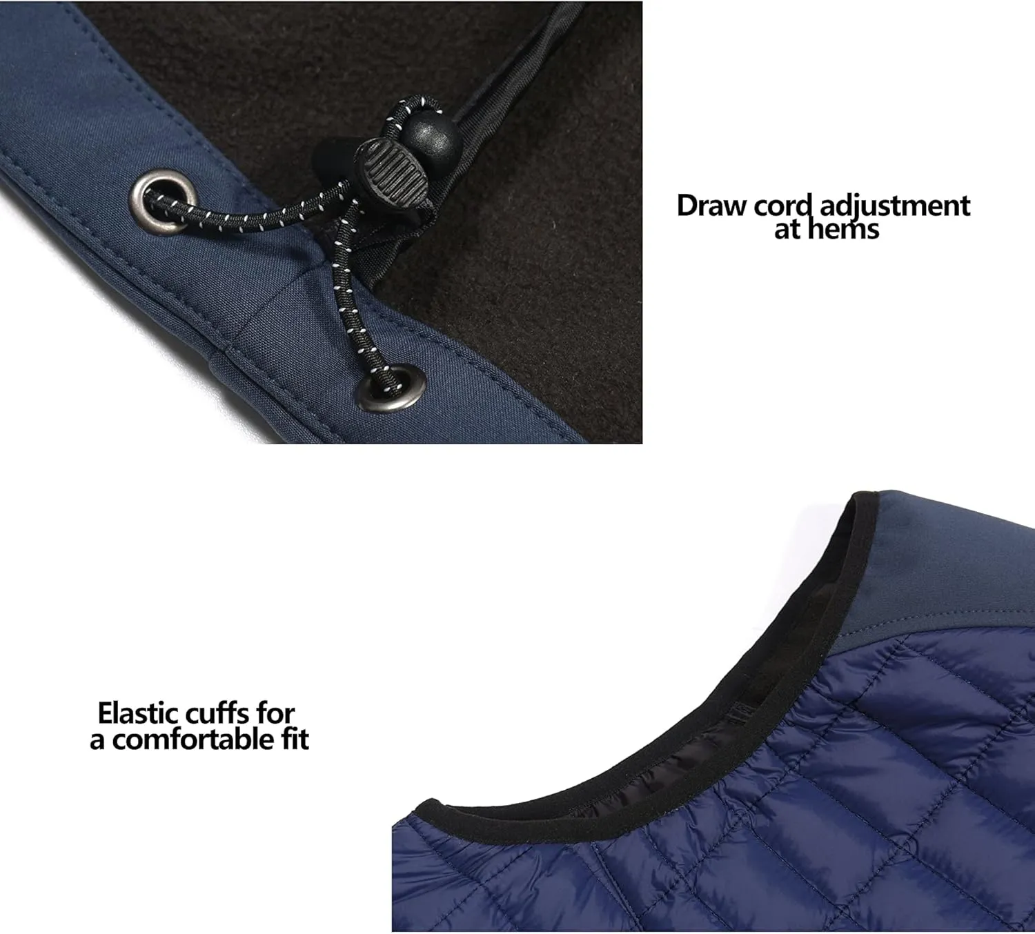Little Donkey Andy Men’s Lightweight Puffer Vest, Warm Outdoor Sleeveless Jacket for Hiking Travel Running