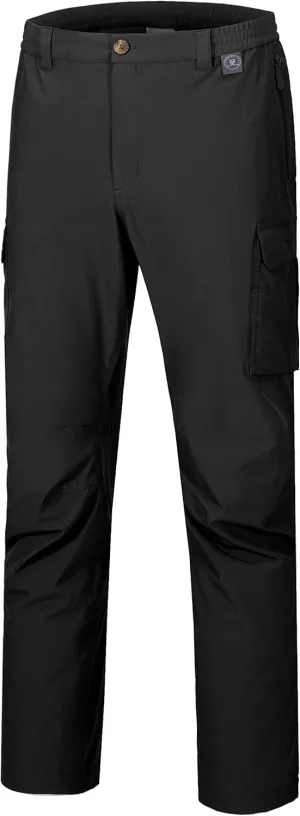 Little Donkey Andy Mens Waterproof Rain Hiking Pants Lightweight Quick Dry Outdoor Mountain Pants