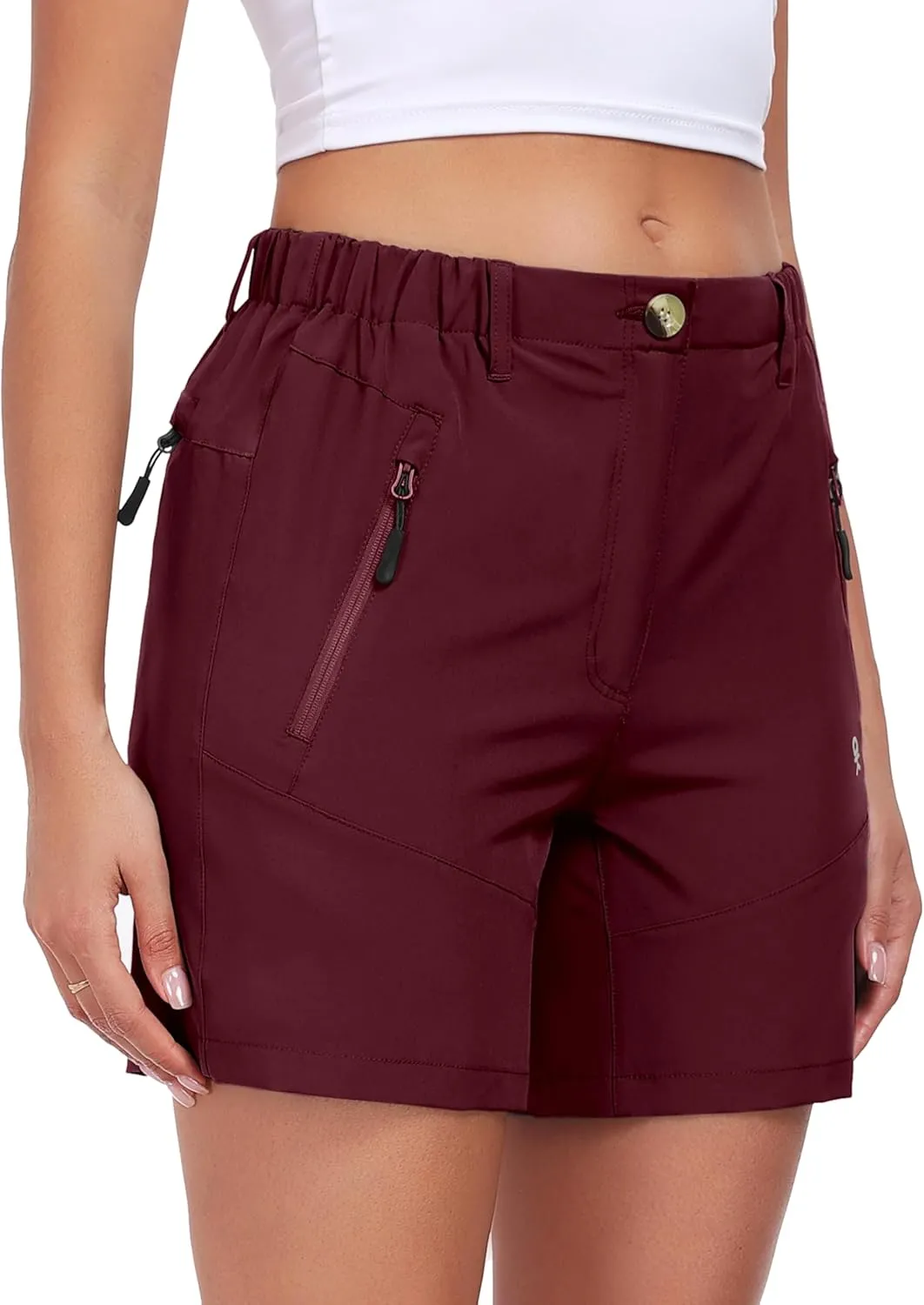 Little Donkey Andy Women's Quick Dry Lightweight Stretch Shorts Outdoor Short Active Hiking Golf