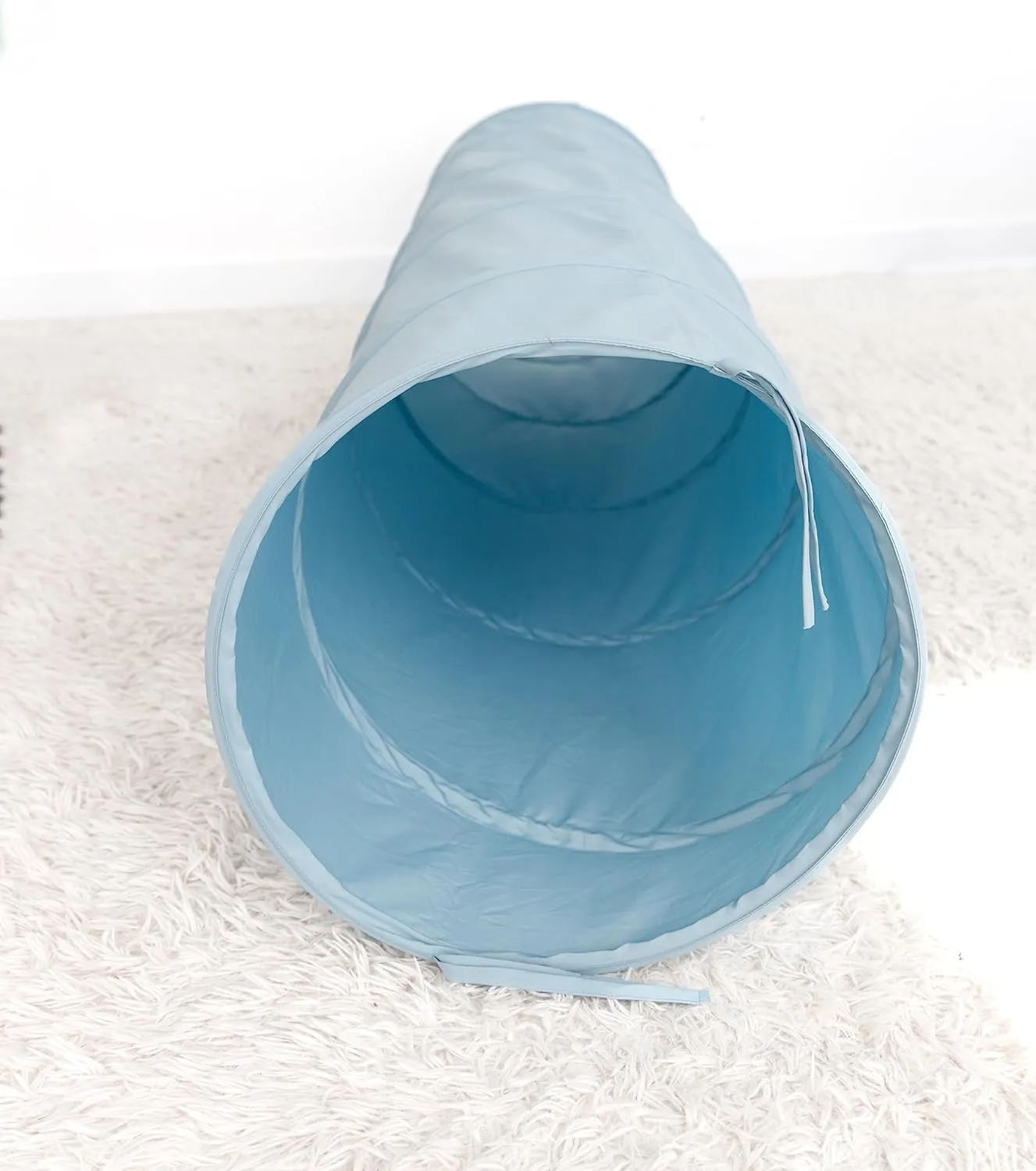 Lyla & Sage Play Co - Kids Play Tunnel - 6ft Pop Up Crawl Tunnel for Toddlers Babies - Collapsible Tunnel Toy Gift for Boy and Girl - Play Tunnel Tent Indoor & Outdoor (Light Blue/Ocean)