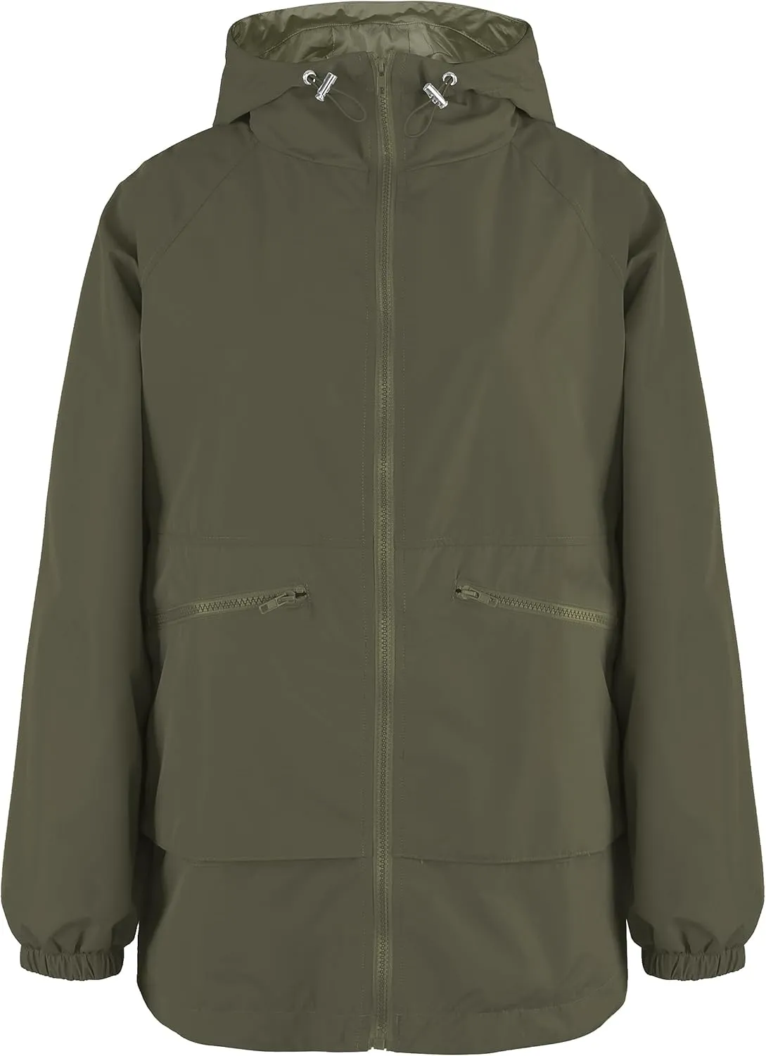 MAKARTHY Rain Jacket Women Waterproof Lightweight Jacket With Hood Packable Raincoat with Pockets S-XXXL