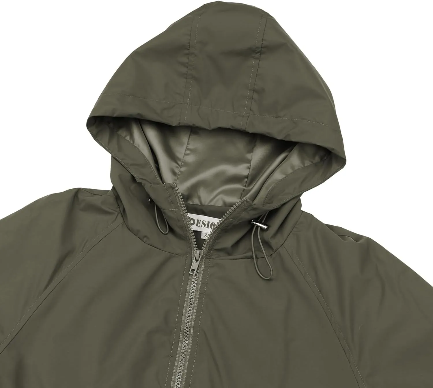MAKARTHY Rain Jacket Women Waterproof Lightweight Jacket With Hood Packable Raincoat with Pockets S-XXXL