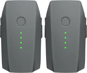 Mavic Pro Battery 2 Pack, 11.4V 3830mAh Intelligent Flight Battery for DJI Mavic Pro Platinum/Alpine White Drone, 25 Minutes Flight Time Rechargeable Batteries