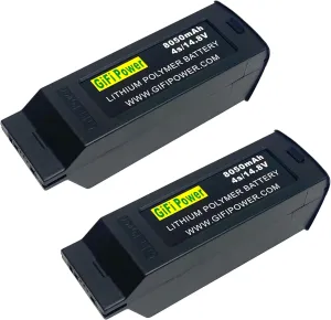 MaximalPower Gifi Power 8050mAh 14.8V 4S High Power LiPo Flight Battery for Yuneec Typhoon H Drone [NOT Compatible with YUNEEC Typhoon H Plus] (2X 8050mAh 4S LiPo Battery-H)