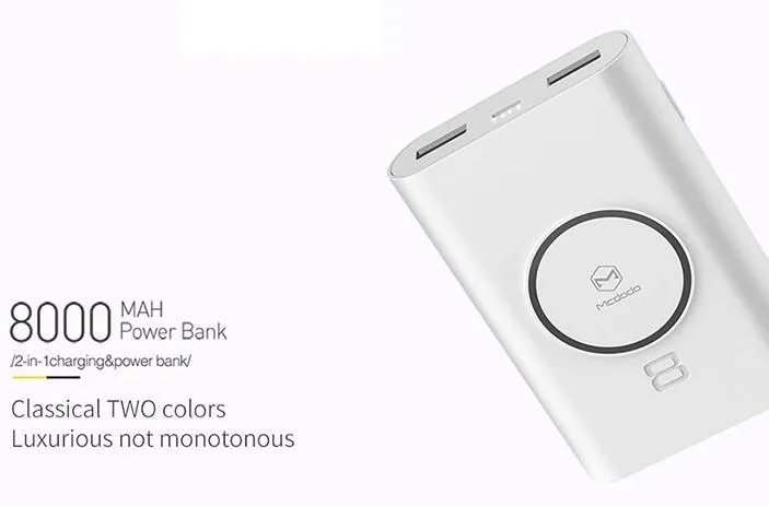 Mcdodo 5W Wireless Power Bank 8000mAh