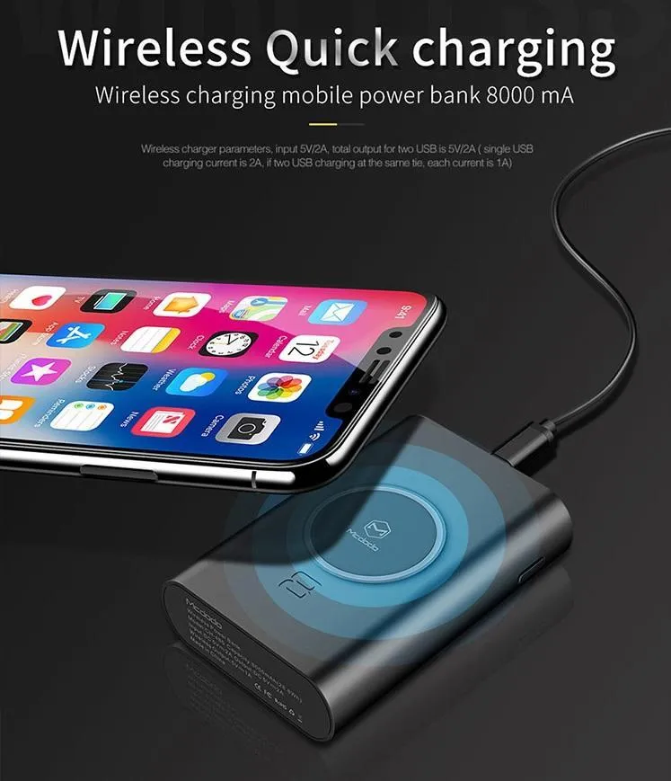 Mcdodo 5W Wireless Power Bank 8000mAh