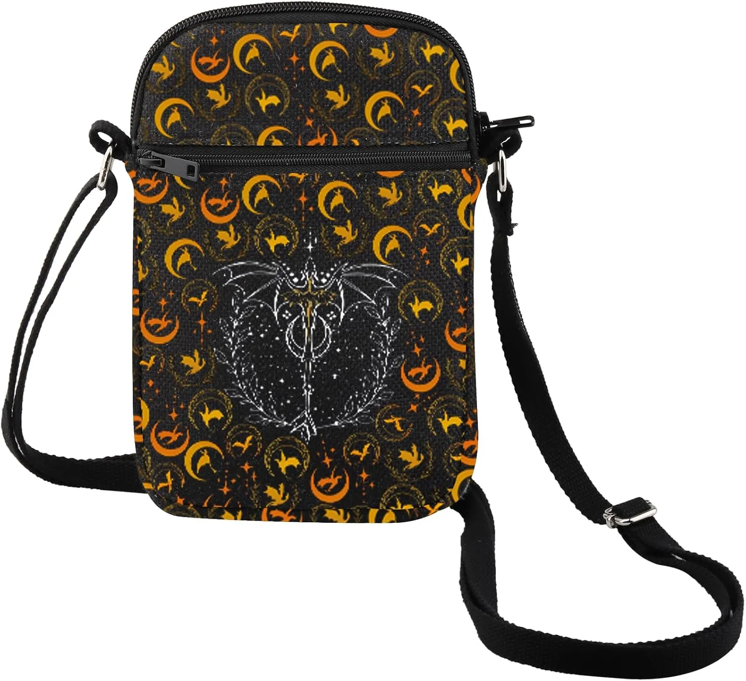 MEIKIUP Dragon Wing Crossbody Bag Dragon Rider Fans Gift Shoulder Bag Fantasy Reader Crossbody Bag Cell Phone Pouch