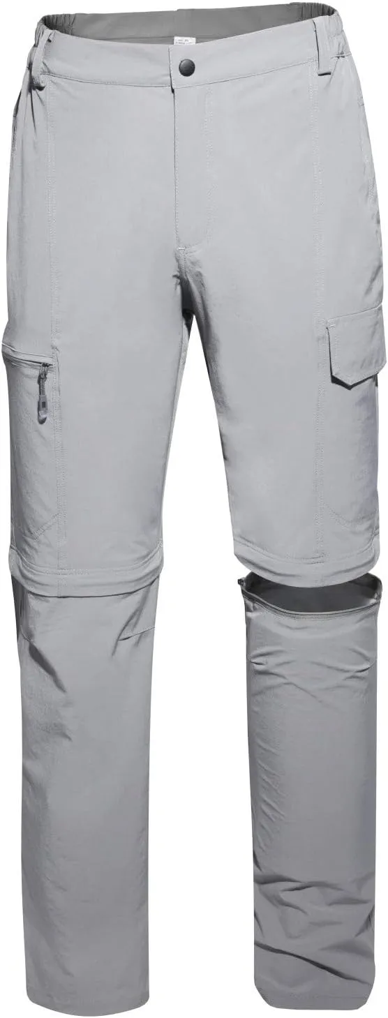 Men Outdoor Quick Dry Lightweight Waterproof Hiking Pants with Belt