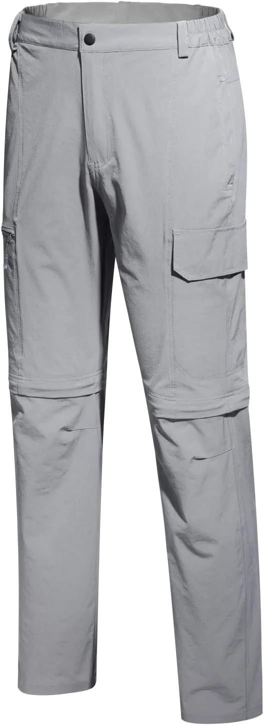 Men Outdoor Quick Dry Lightweight Waterproof Hiking Pants with Belt