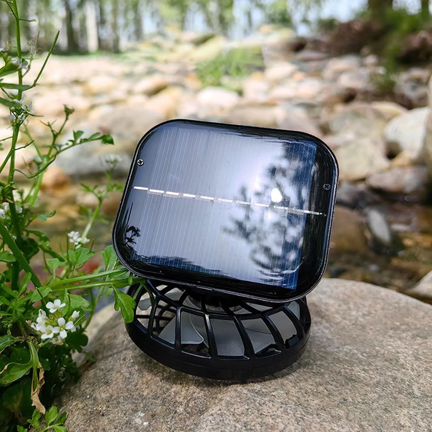 Men Sun Hat with 2 Solar Fan UPF 50  Fishing Hats Wide Brim UV Protection Sun Hat, USB Charging