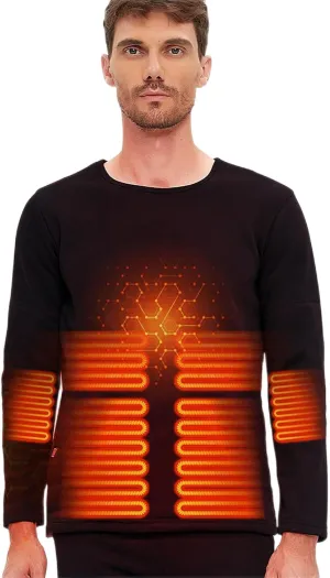 Men Women Electric Heated Underwear Set 22 Heating Zones,Electric Heating Thermal Underwear, Winter Hunting Gear
