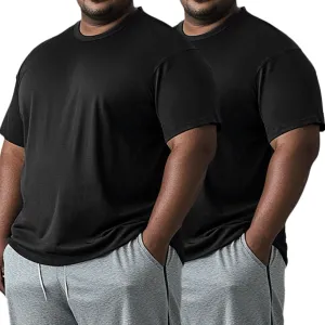 Men’s Big and Tall Dry Fit Shirts Cooling Quick Dry Lightweight Short Sleeve Moisture Wicking Workout Athletic T-Shirt