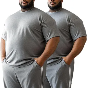 Men’s Big and Tall Dry Fit Shirts Cooling Quick Dry Lightweight Short Sleeve Moisture Wicking Workout Athletic T-Shirt