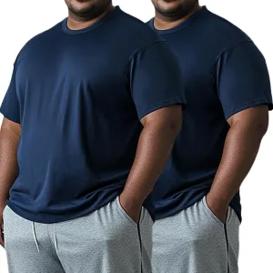 Men’s Big and Tall Dry Fit Shirts Cooling Quick Dry Lightweight Short Sleeve Moisture Wicking Workout Athletic T-Shirt