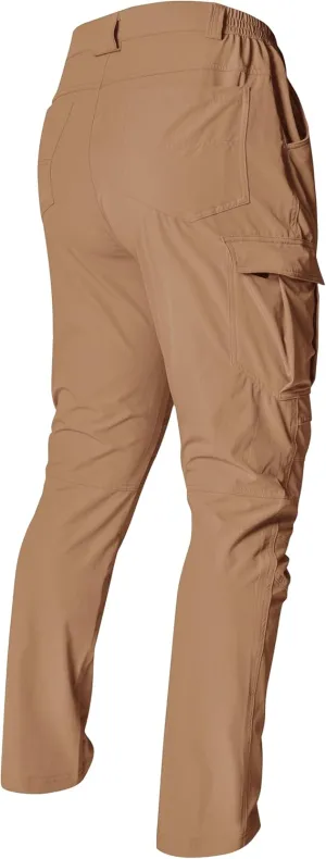 Men's Cargo Hiking Work Pants with 6 Pockets Lightweight Water Resistant Quick Dry Tactical Pants