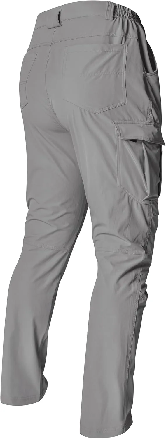 Men's Cargo Hiking Work Pants with 6 Pockets Lightweight Water Resistant Quick Dry Tactical Pants
