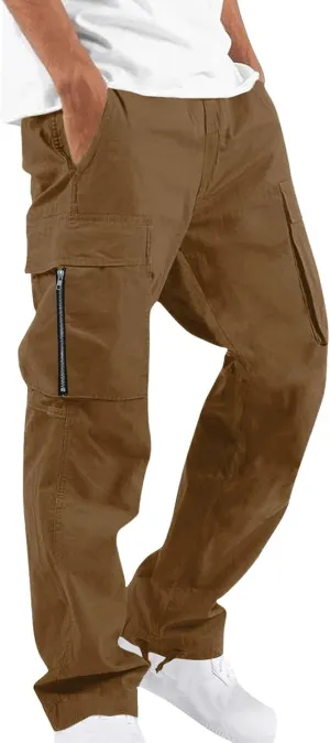 Men's Cargo Work Pants Quick Dry Waterproof Lightweight Tactical Pants Travel Fishing Camping Outdoor Pants