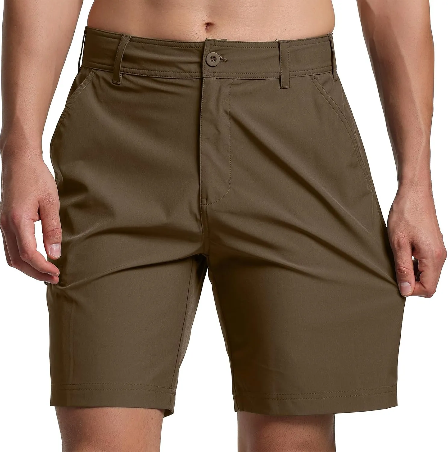 Men's Golf Shorts Quick Dry Lightweight Stretch Casual Shorts for Outdoor Hiking