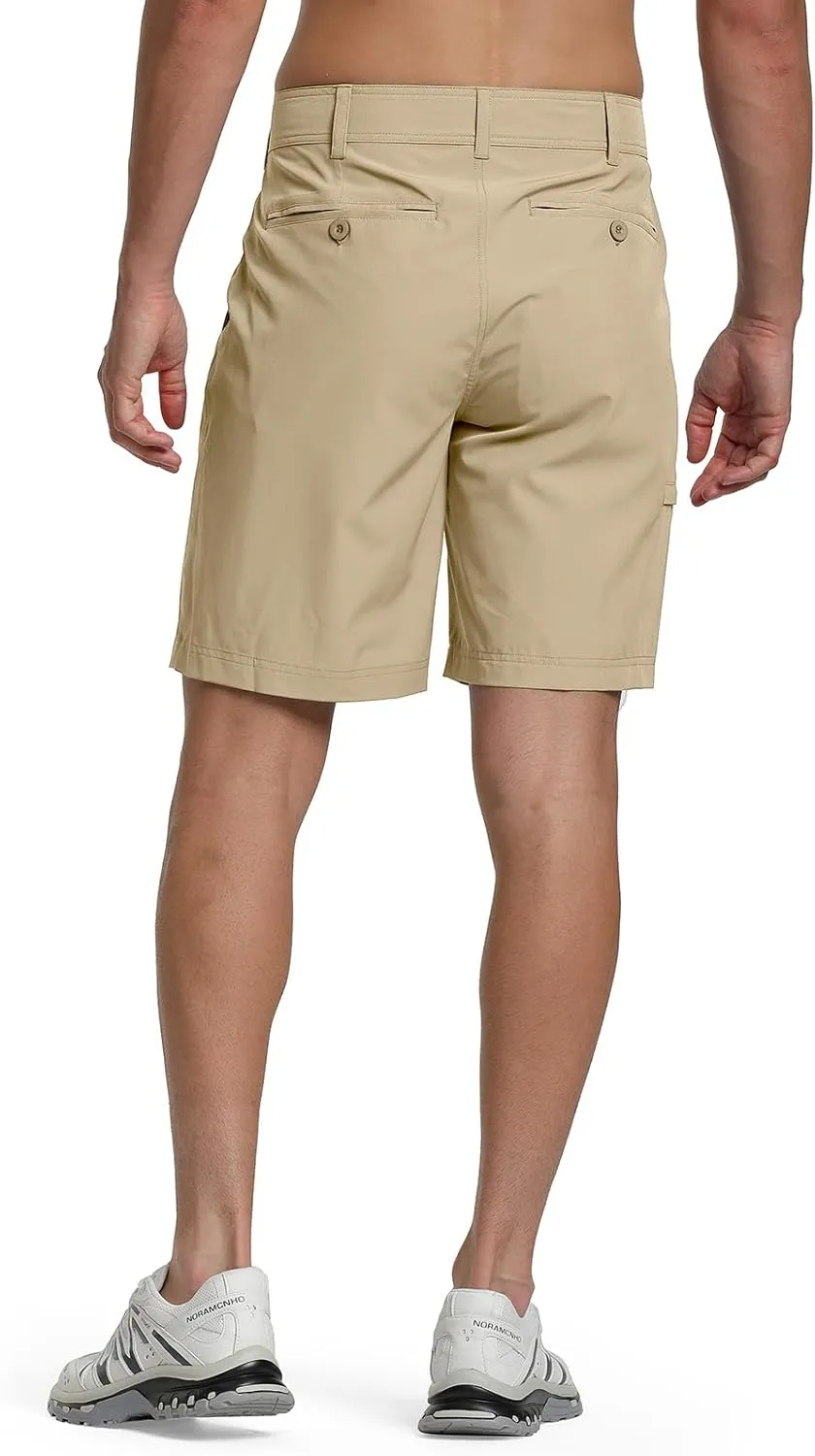 Men's Golf Shorts Quick Dry Lightweight Stretch Casual Shorts for Outdoor Hiking