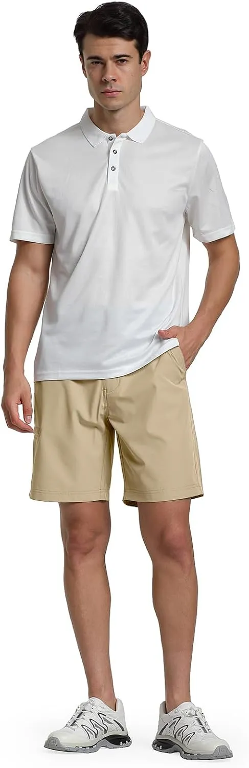 Men's Golf Shorts Quick Dry Lightweight Stretch Casual Shorts for Outdoor Hiking