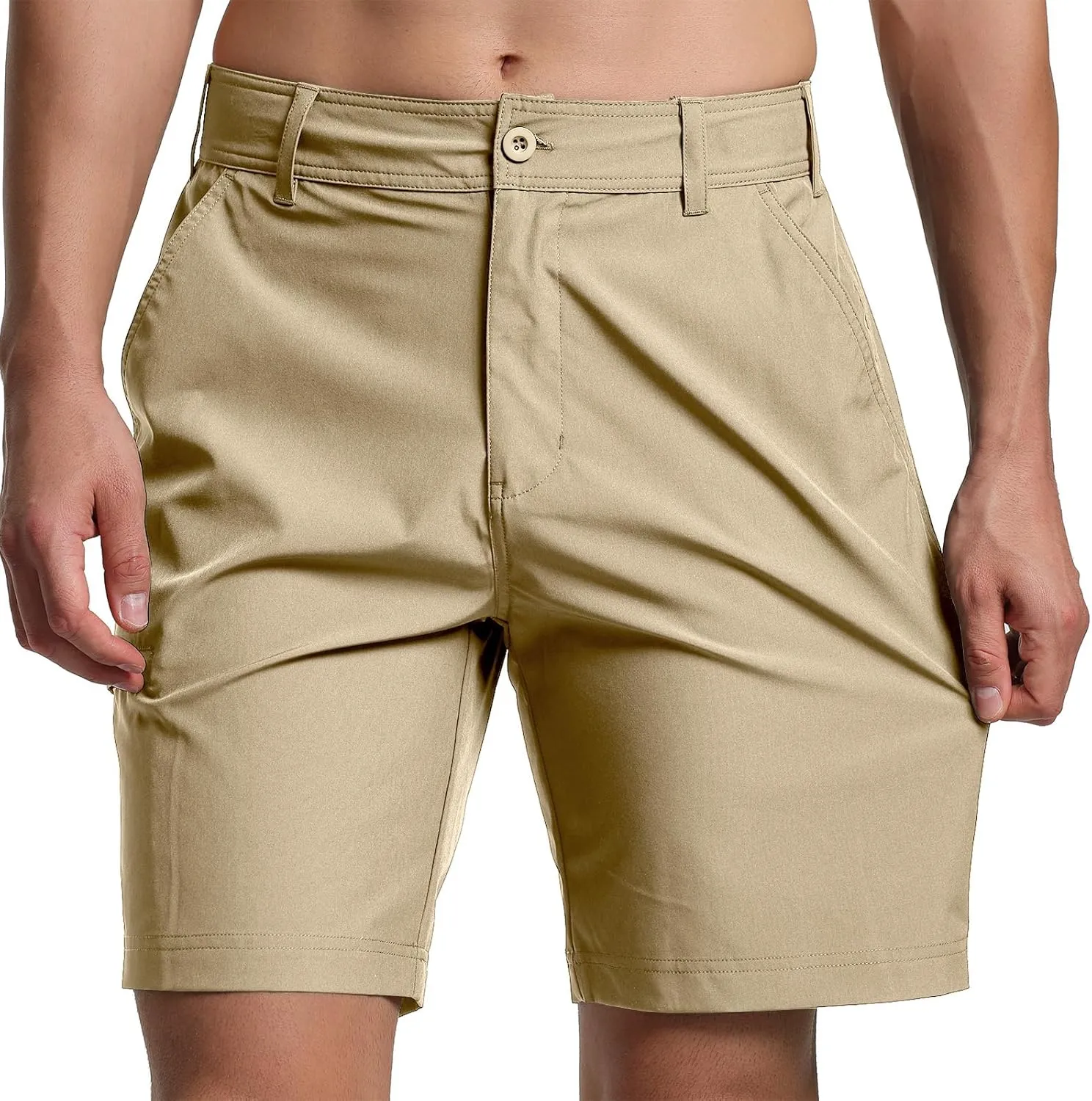 Men's Golf Shorts Quick Dry Lightweight Stretch Casual Shorts for Outdoor Hiking