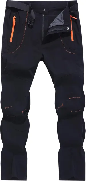 Men's Hiking Cargo Pants Outdoor Water Resistant Lightweight Quick-Dry Athletic Apparel, namely, Pants